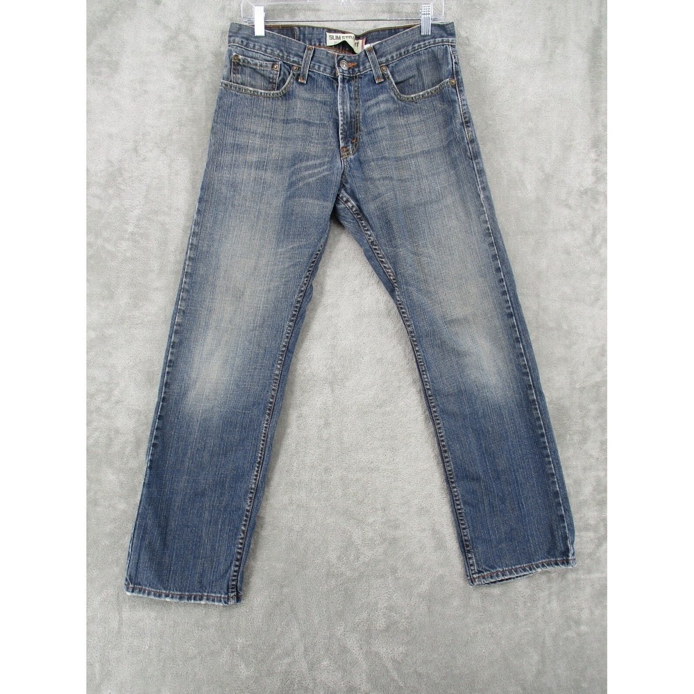 Levis Jeans Mens Size 32x30 514 Slim Straight Leg Medium Wash Denim Casual Blue
